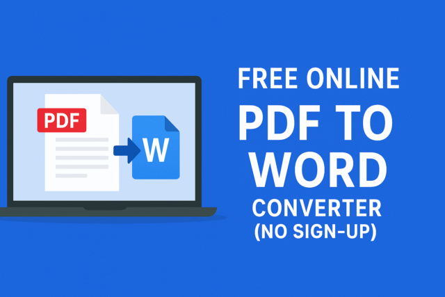 Free Online PDF to Word Converter (No Sign-Up)