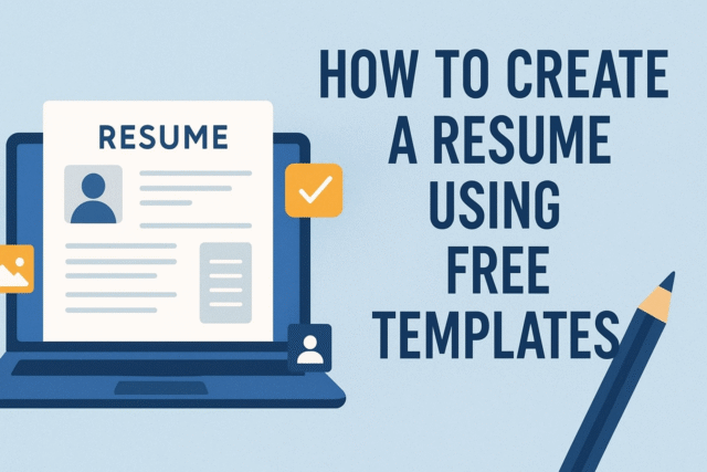 How to Create a Resume Using Free Templates