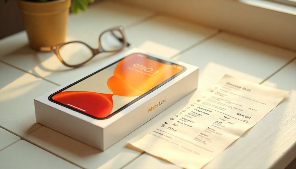 Find Model on Box or Receipt