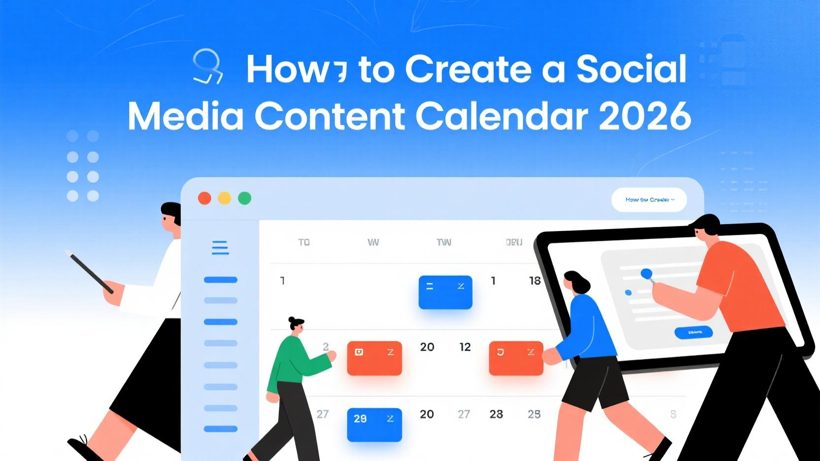 How to Create a Social Media Content Calendar in 2026 (Step-by-Step Guide)