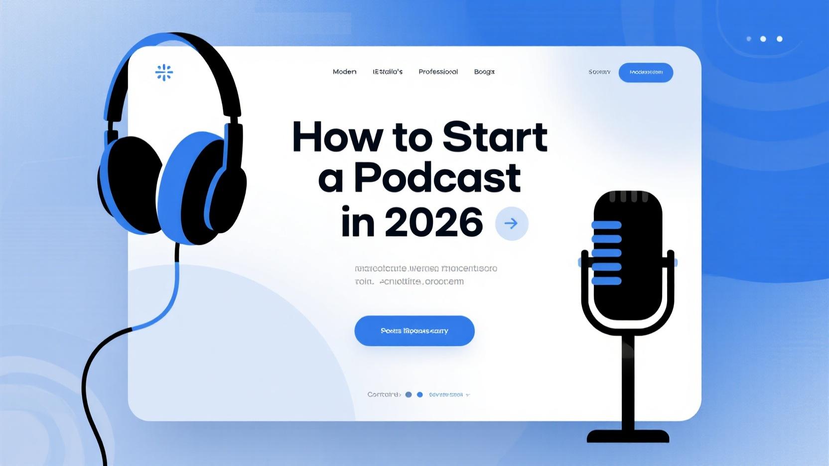 How to Start a Podcast in 2026: Complete Beginner’s Guide