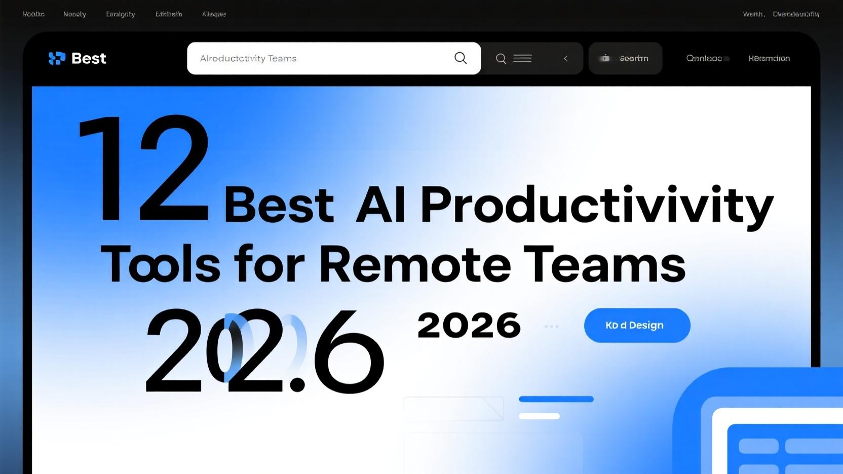 12 Best AI Productivity Tools for Remote Teams 2026 (Tested & Reviewed)