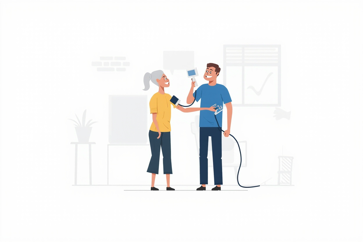 Home blood pressure monitor usage