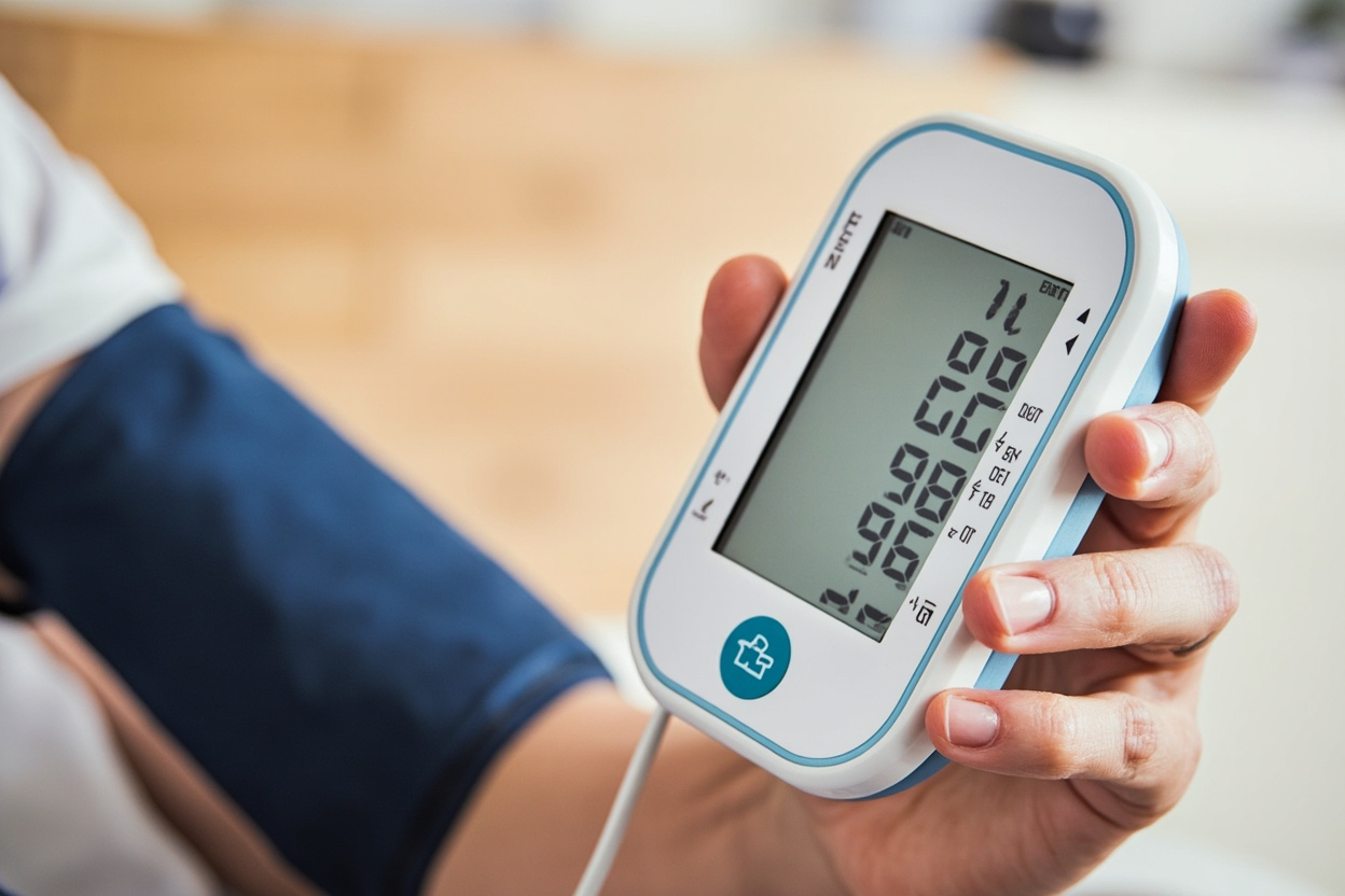 Home blood pressure monitor for seniors