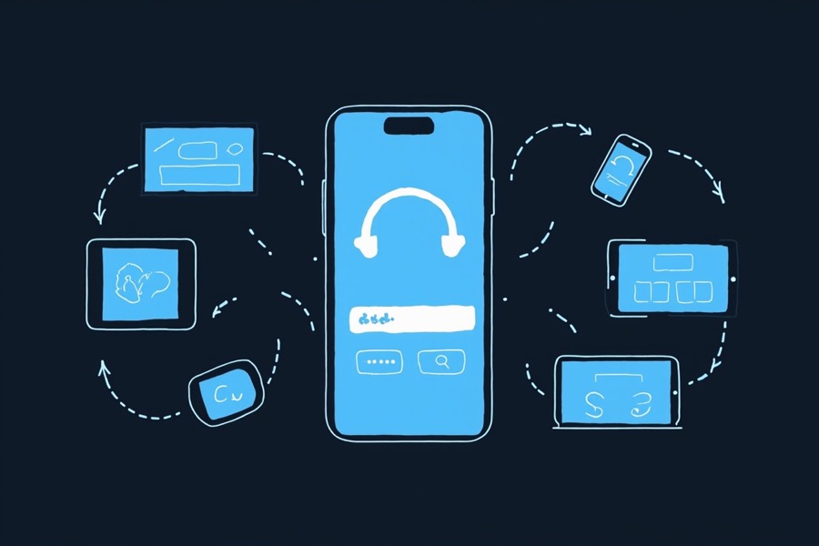 password manager device sync security