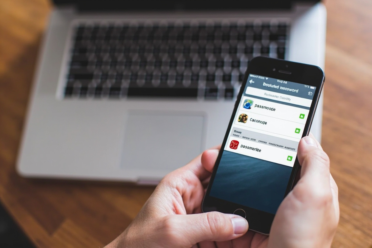 Password manager app syncing across multiple devices