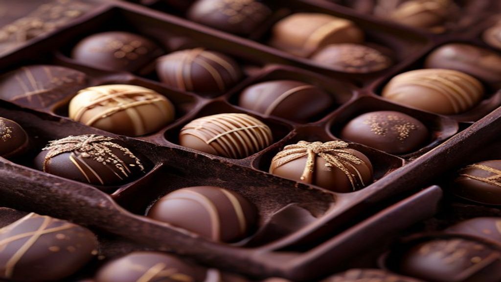 Premium French chocolate pralines from zChocolat Number Collection
