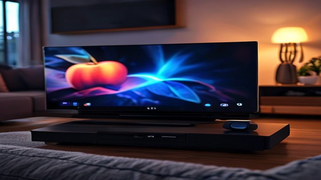 Apple TV device home entertainment modern setup