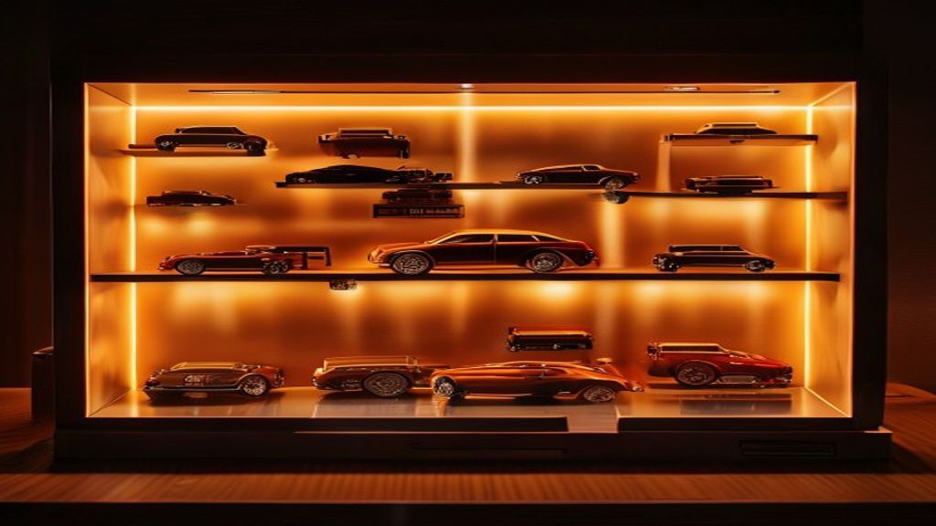 Diecast car display case shelf showcase